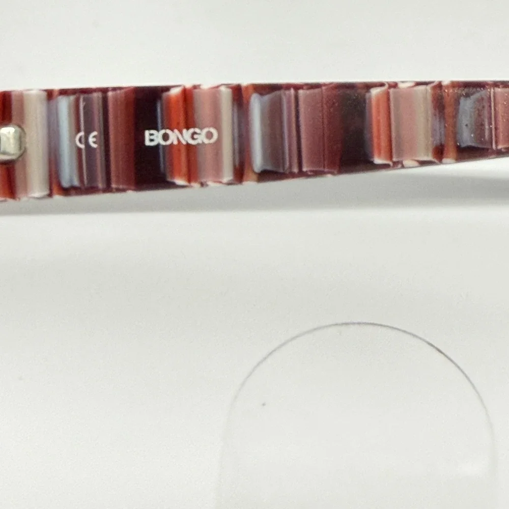 Bongo Alexis BRN Brown Rectangular Half Rim Eyeglasses Frames‎ 48-18-135 22750